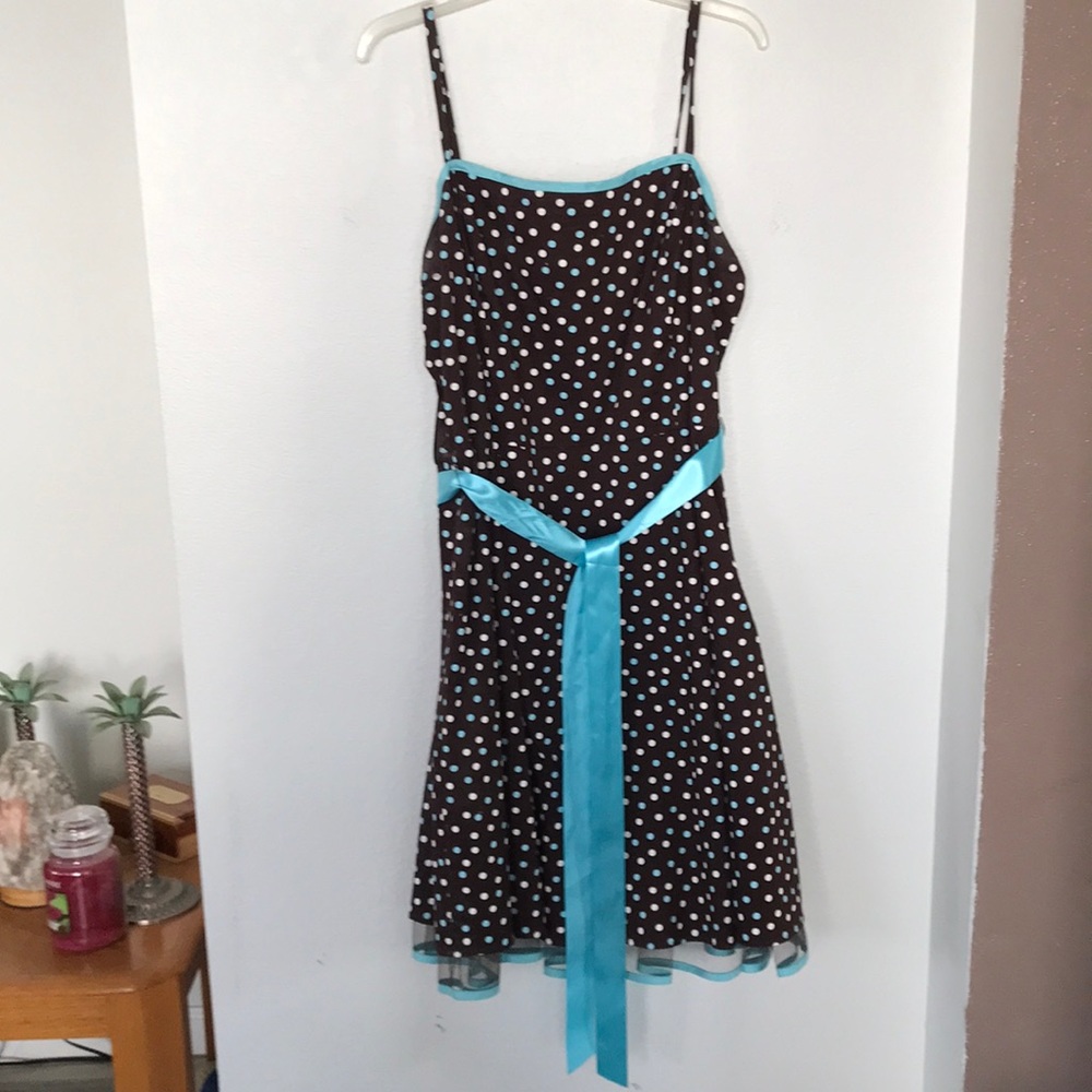 💙POLKADOT DRESS BY PULSE SIZE 2X NWOT EXCELLENT CONDITION!